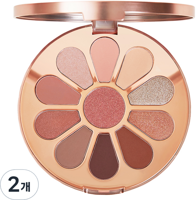 투에이엔 아이섀도우 팔레트 11색 9g, 로즐리블러썸, 2개