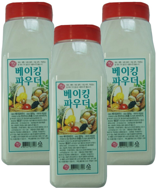 햇살나래 베이킹파우더, 900g, 3개