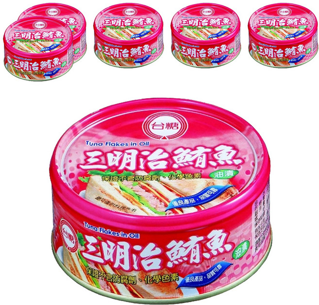 台糖 三明治鮪魚, 150g, 6罐