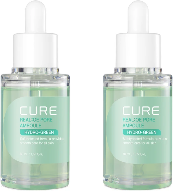 김정문알로에 큐어 리알로에 포어 앰플, 40ml, 2개 - 쿠팡