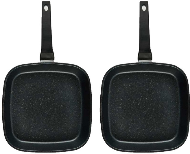 퀸센스 디너 사각 후라이팬, 27cm, 2개