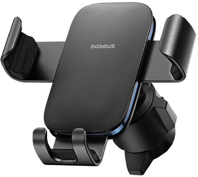 베이스어스 메탈에이지3 그래비티 송풍구형 차량용 거치대, 1개, 블랙