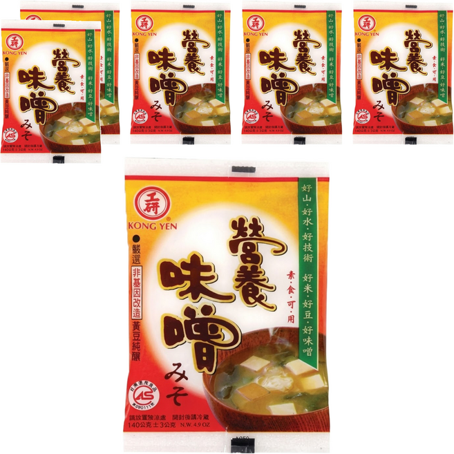 KONG YEN 工研 營養味噌, 140g, 6包