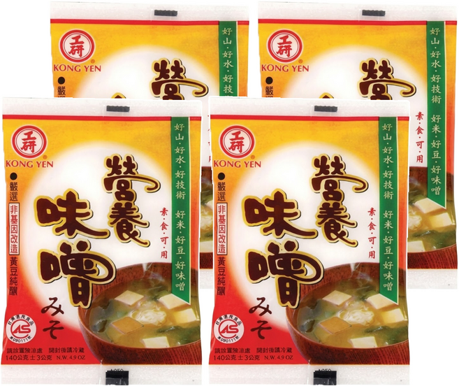KONG YEN 工研 營養味噌, 140g, 4包