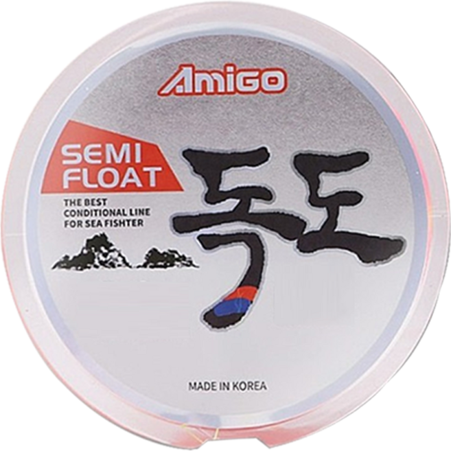 아미고 독도 세미플로팅 바다 모노 낚시줄, 혼합색상