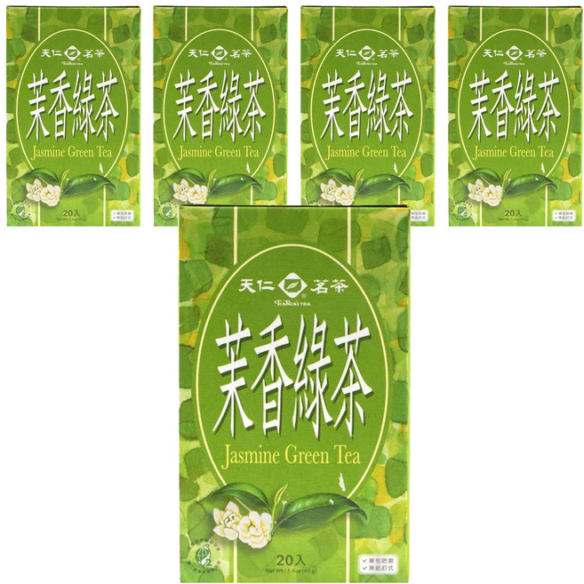 天仁茗茶 茉香綠茶, 2g, 20包, 5盒