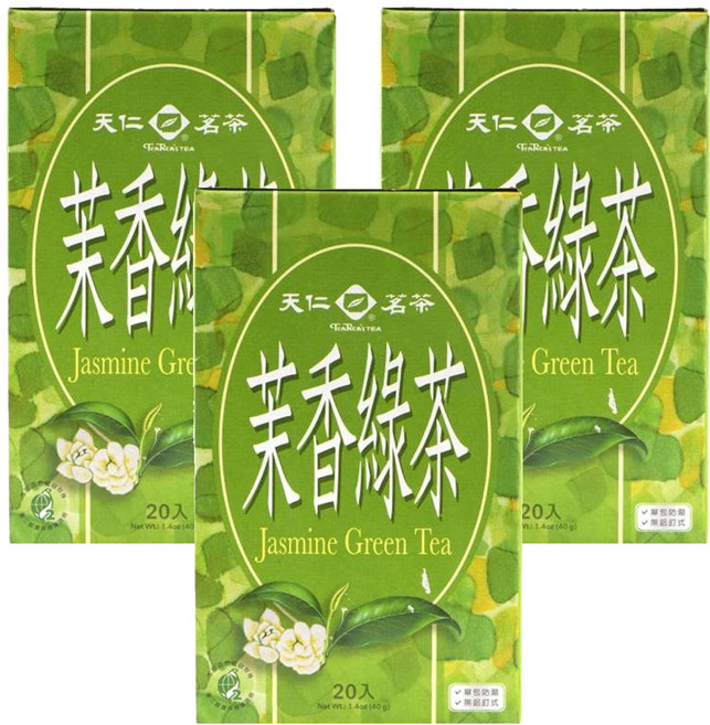 天仁茗茶 茉香綠茶, 2g, 20包, 3盒