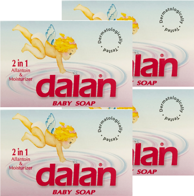 dalan 達欖 嬰兒溫和修護潔膚皂, 100g, 4個