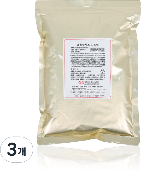 상상시즈닝 매콤핫치즈 시즈닝, 1kg, 3개