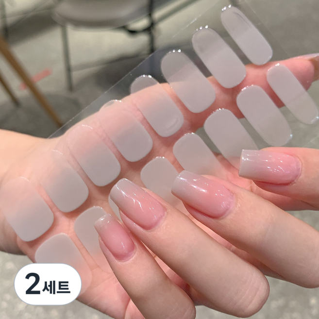 Kumal 凝膠指甲貼片組, 2套, 糖漿灰