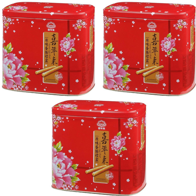 喜年來 原味蛋捲禮盒, 512g, 3盒