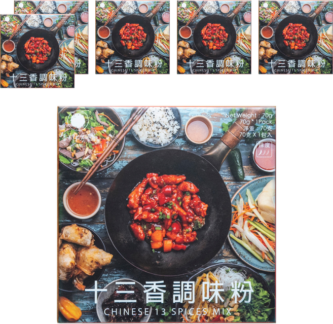 香料共和國 十三香調味粉, 70g, 6盒