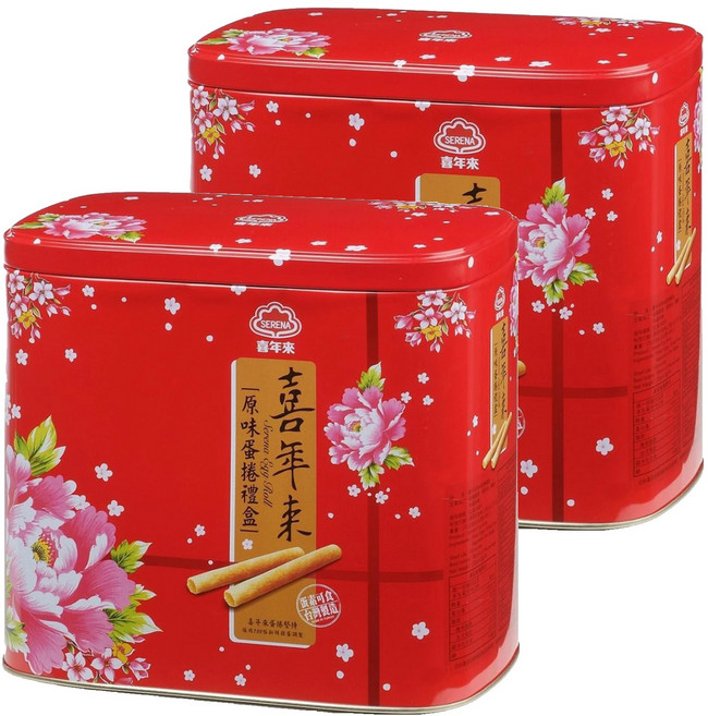 喜年來 原味蛋捲禮盒, 512g, 2盒
