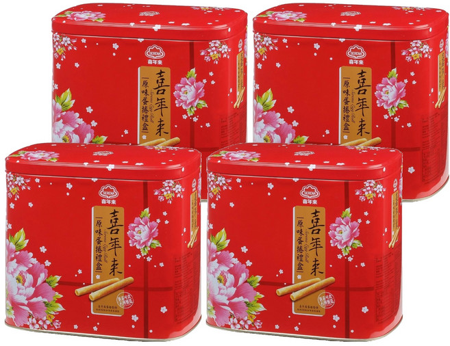 喜年來 原味蛋捲禮盒, 512g, 4盒