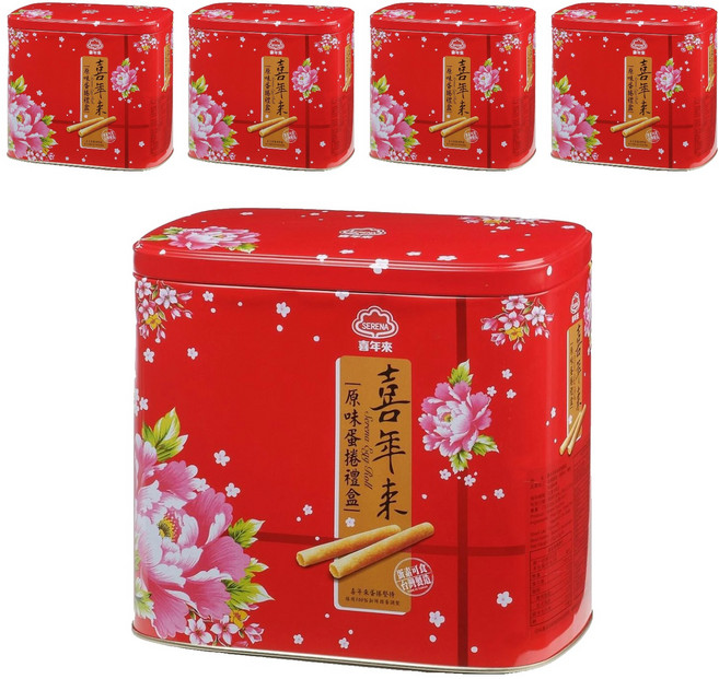 喜年來 原味蛋捲禮盒, 512g, 5盒