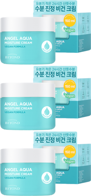비욘드 엔젤 아쿠아 수분 진정 크림, 150ml, 3개