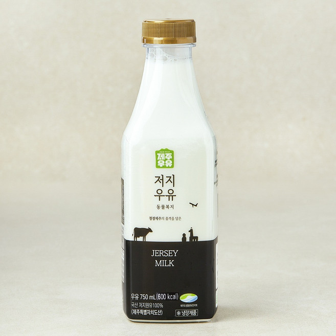 제주우유 동물복지 저지 우유, 1개, 750ml