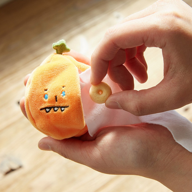 마이플러피 강아지 귤 주머니 장난감, 노즈워크, 1개