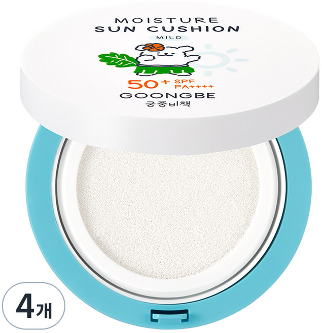 GOONGBE 宫中秘策 溫和保濕防曬氣墊 SPF50+ PA++++, 14g, 4個