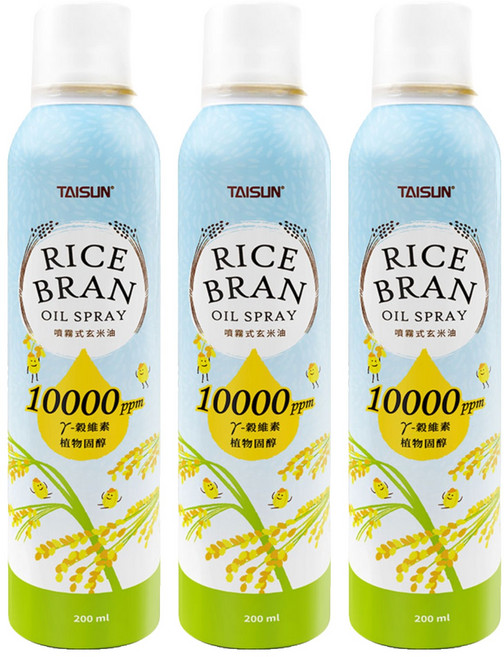 TAISUN 泰山 噴霧式玄米油, 3瓶, 200ml