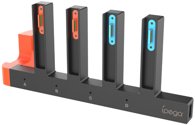 ipega 派鯊魚 SWITCH2 蟒蛇四充, 1個, 黑色, PG-SW2185