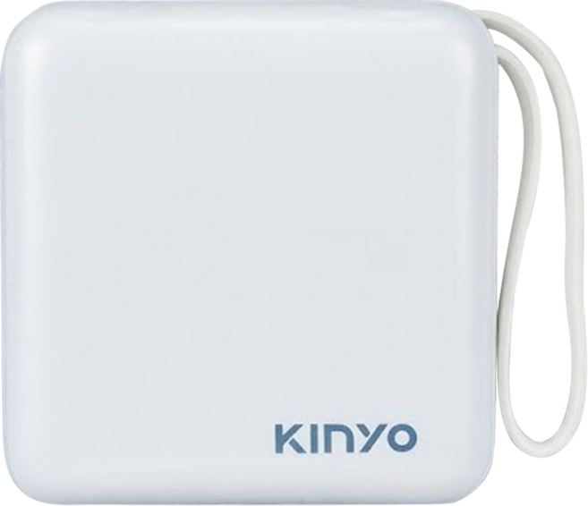 Kinyo 大方塊雙線夾心隨手充, KPB-2303, 冬雪藍