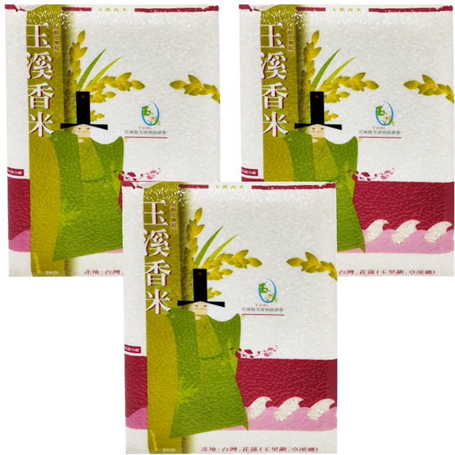玉溪地區農會 玉溪香米, CNS二等, 2kg, 3袋