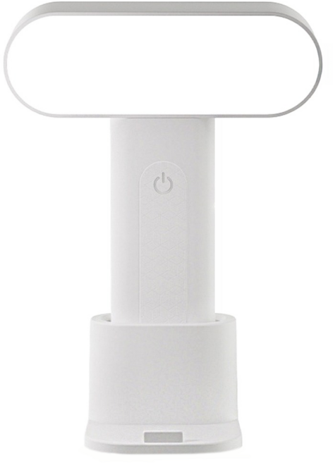 Kyhome 可立可掛便攜式LED閱讀檯燈/學習護眼桌燈/床頭小夜燈 T28, 白色