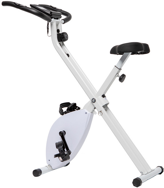 코멧 스포츠 베이직 접이식 자전거 + 핸드폰 거치대, X-bike1, 화이트+블랙