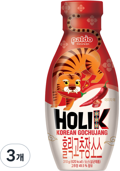팔도 홀릭 고추장소스, 310g, 3개