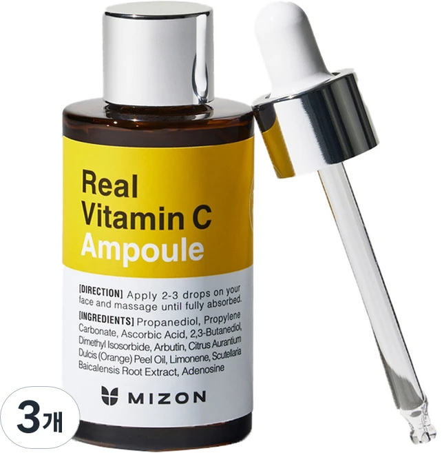 미즈온 비타민C 앰플, 30ml, 3개 - 쿠팡