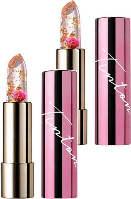 틴톤 꽃 립스틱, 2개, 쉘핑크