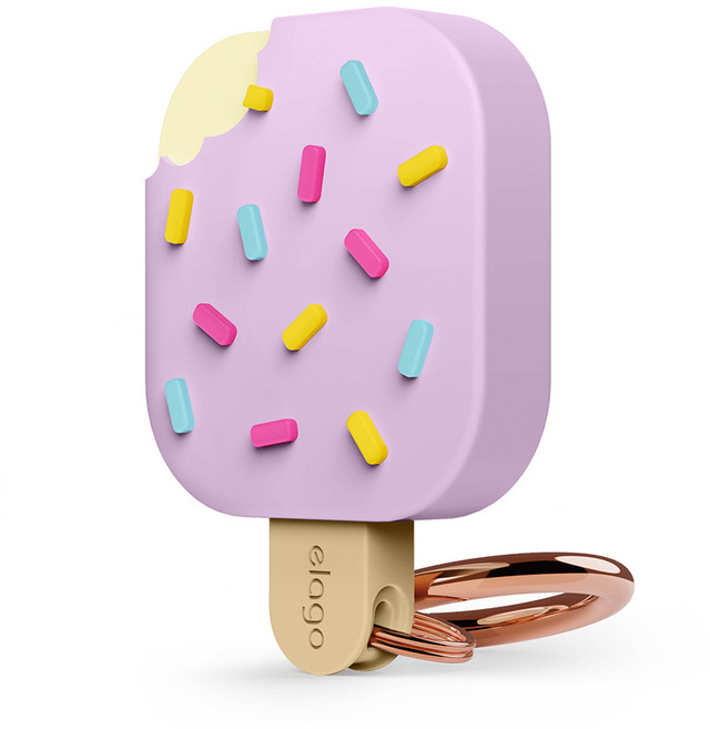 엘라고 에어태그 2세대 아이스크림 케이스, 라벤더, 1개