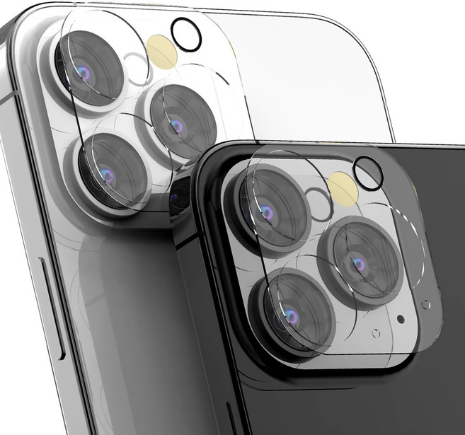 누아트 후면 카메라 렌즈 강화유리 액정보호필름 2개입, 1세트