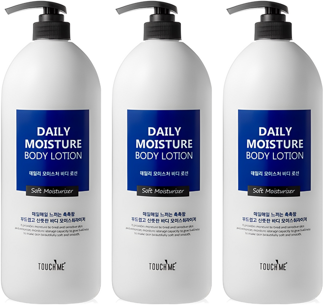 터치미 데일리 모이스처 바디로션, 1.5L, 3개