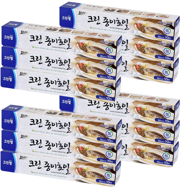 크린랩 종이호일, 10m, 12개