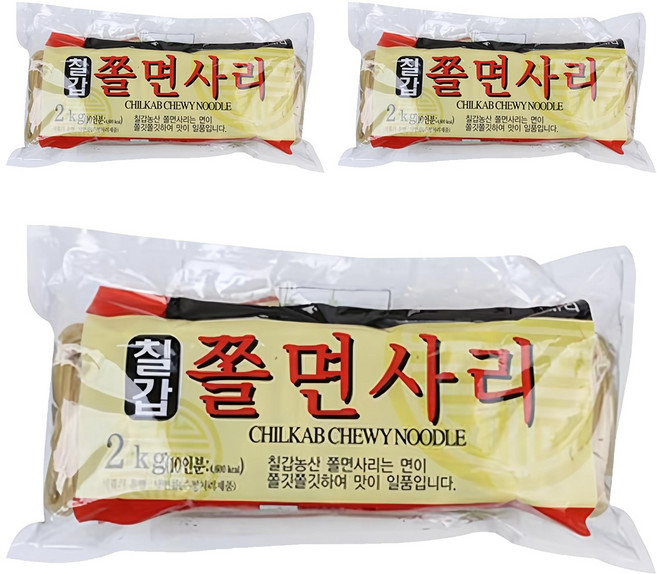 칠갑농산 쫄면사리, 3개입, 2kg