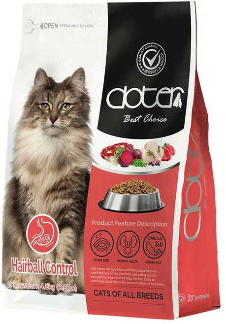 doter 寵愛物語 化毛保健 貓飼料, 4.5kg, 1袋