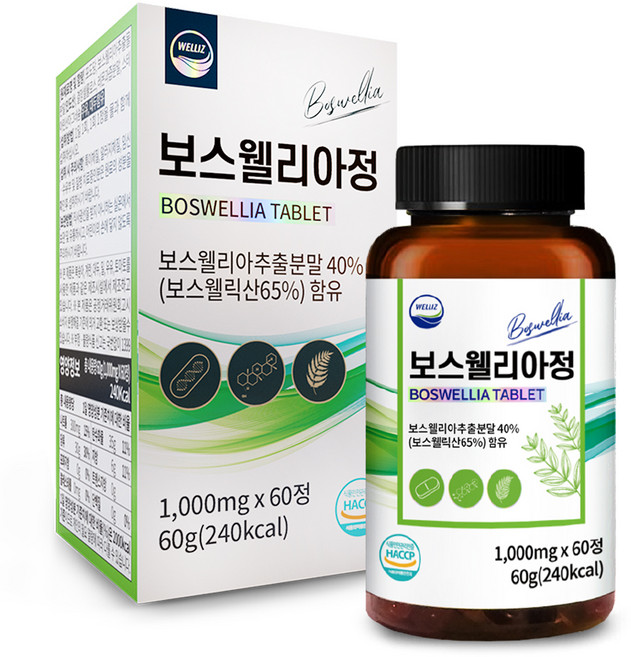 웰리즈 보스웰리아정 60g, 60정, 1개