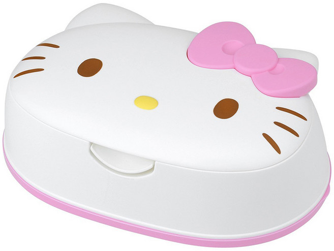 LEC 造型盒裝99.9%純水濕紙巾 80張, Hello Kitty 凱蒂貓, 1盒