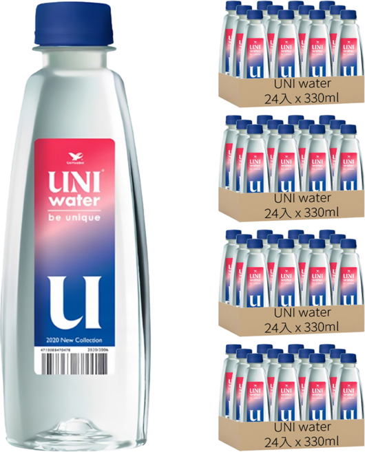 UNI water 純水, 330ml, 96瓶
