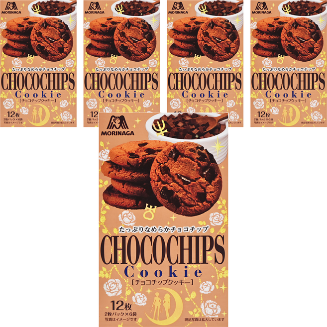 MORINAGA 森永 Biscuit 可可風味餅乾, 111.6g, 5盒
