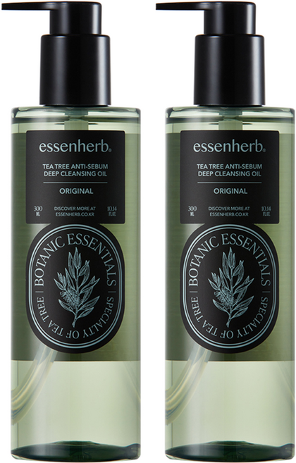 essenherb 茶樹抗皮脂深層清潔油, 300ml, 2個