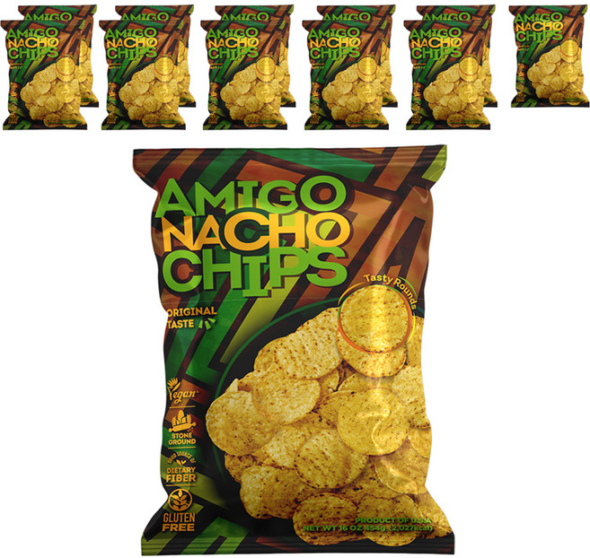 아미고나쵸 칩, 454g, 12개
