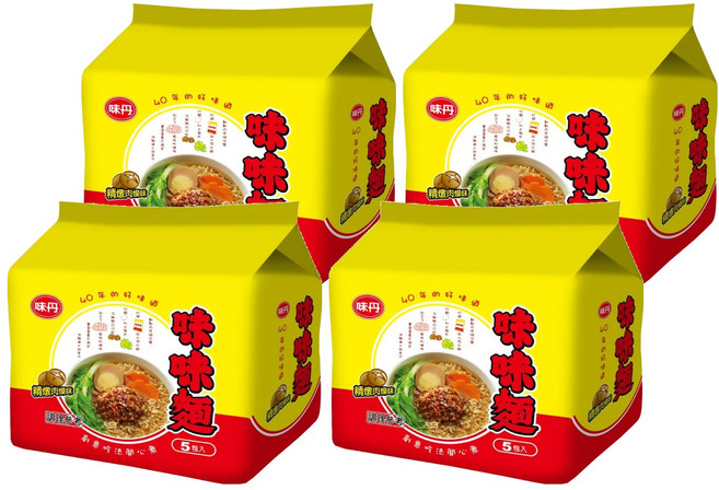 味丹 味味麵 精燉肉燥湯麵 78g, 20包