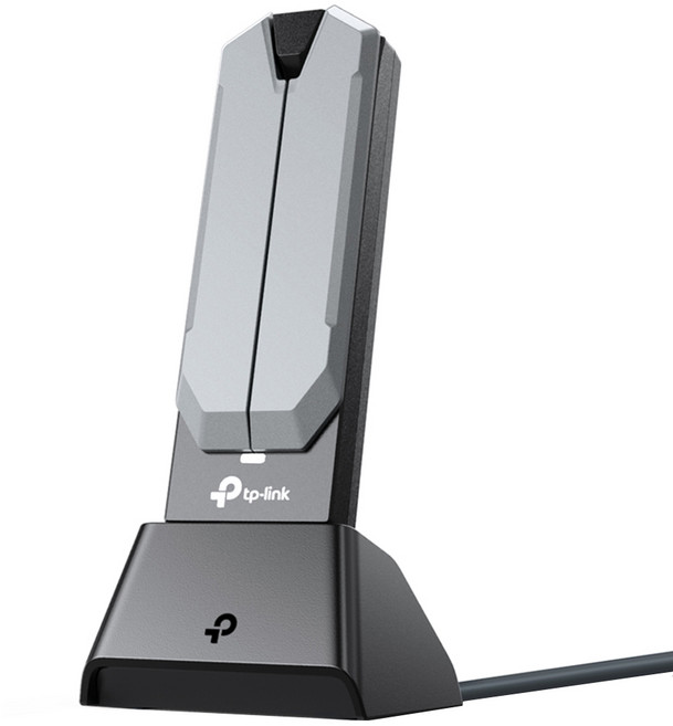 tp-link 三頻 USB 3.0 高增 WiFi 7無線網路卡 BE6500, Archer TBE400UH, 灰黑色, 1個