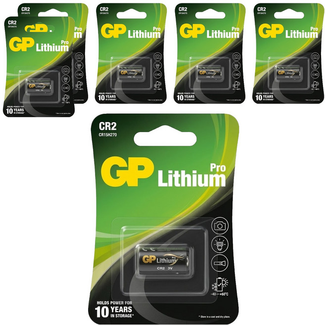 GP Batteries 超霸 鋰電池 CR2, 6個, 1入