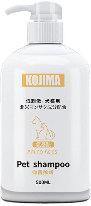 Kojima 除蟎沐浴乳 草本清香 犬貓用, 500ml, 1瓶