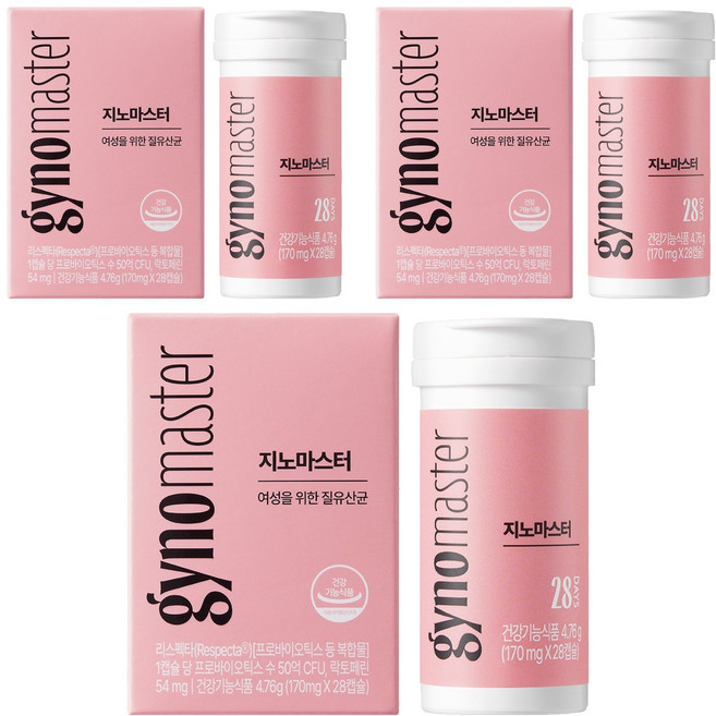 마스터바이옴 지노 마스터, 28정, 3개