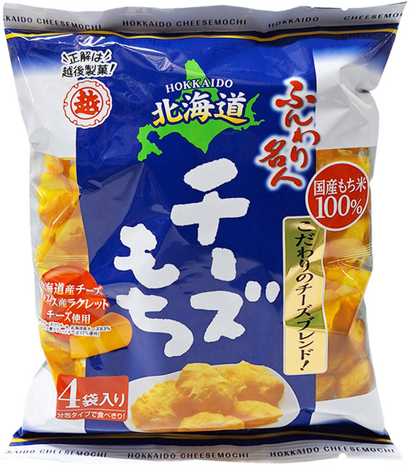 越後製菓 北海道起司泡芙米果, 66g, 1袋
